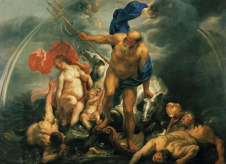 Jacob Jordaens Neptunus en Amphitrite in de storm Spain oil painting art